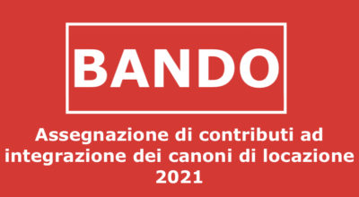 Assegnazione di contributi ad integrazione dei canoni di locazione 2021