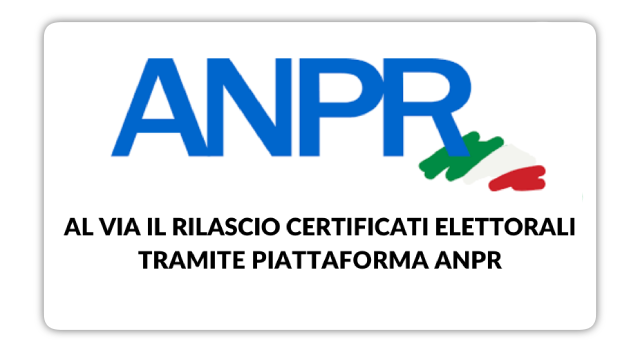Rilascio certificati elettorali tramite ANPR